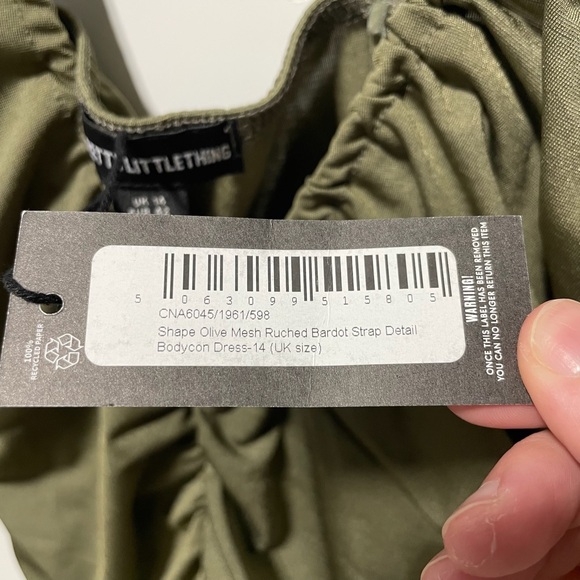 Pretty Little Thing Women's Elegant Off Shoulder Dress Size 10 - Picture 3 of 4